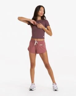 Pose Fitted Tee | Chestnut Heather -Vuori Clothing Store VW169HCH 02451