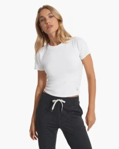 Pose Fitted Tee | White