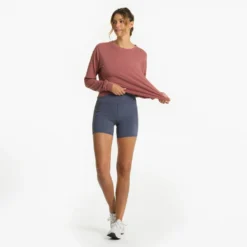 Long-Sleeve Coast Tee | Rosewood -Vuori Clothing Store VW170RSD 2148