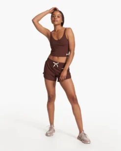 Rib Crop Tank | Mulberry -Vuori Clothing Store VW189MLB FA23 W ECOMM TOPS FULL ALT 6