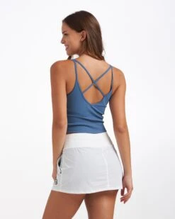 Rib Crop Tank | Pool Blue -Vuori Clothing Store VW189PBL 3779