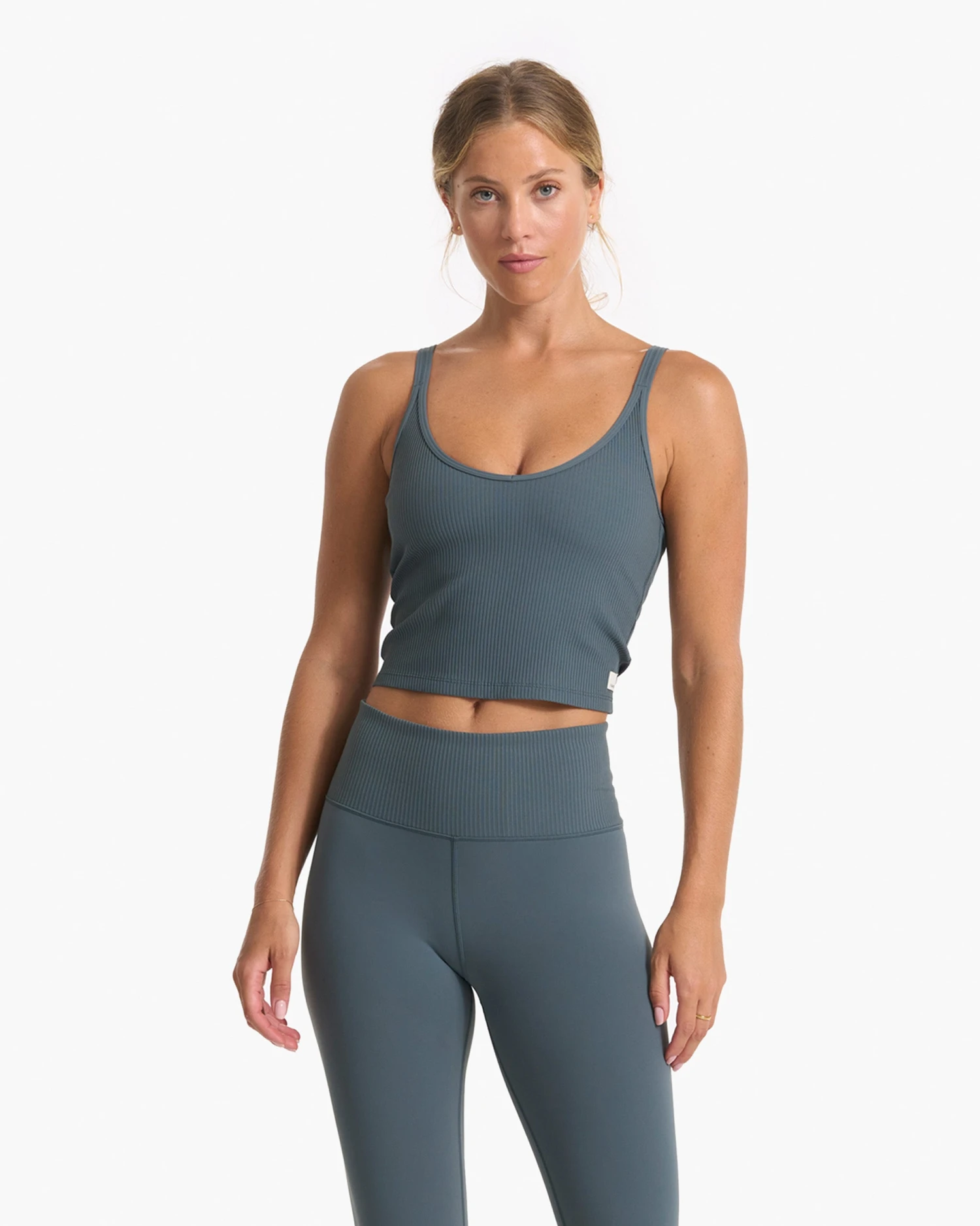 Rib Crop Tank | Stone 1 Rib Crop Tank | Stone