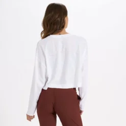 Long-Sleeve Sundown Tee | White -Vuori Clothing Store VW196WHT 3 e6b1e81c 2ac0 4940 ad12 5d1392d9ffbc