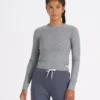 Long-Sleeve Pose Fitted Tee | Medium Heather Grey