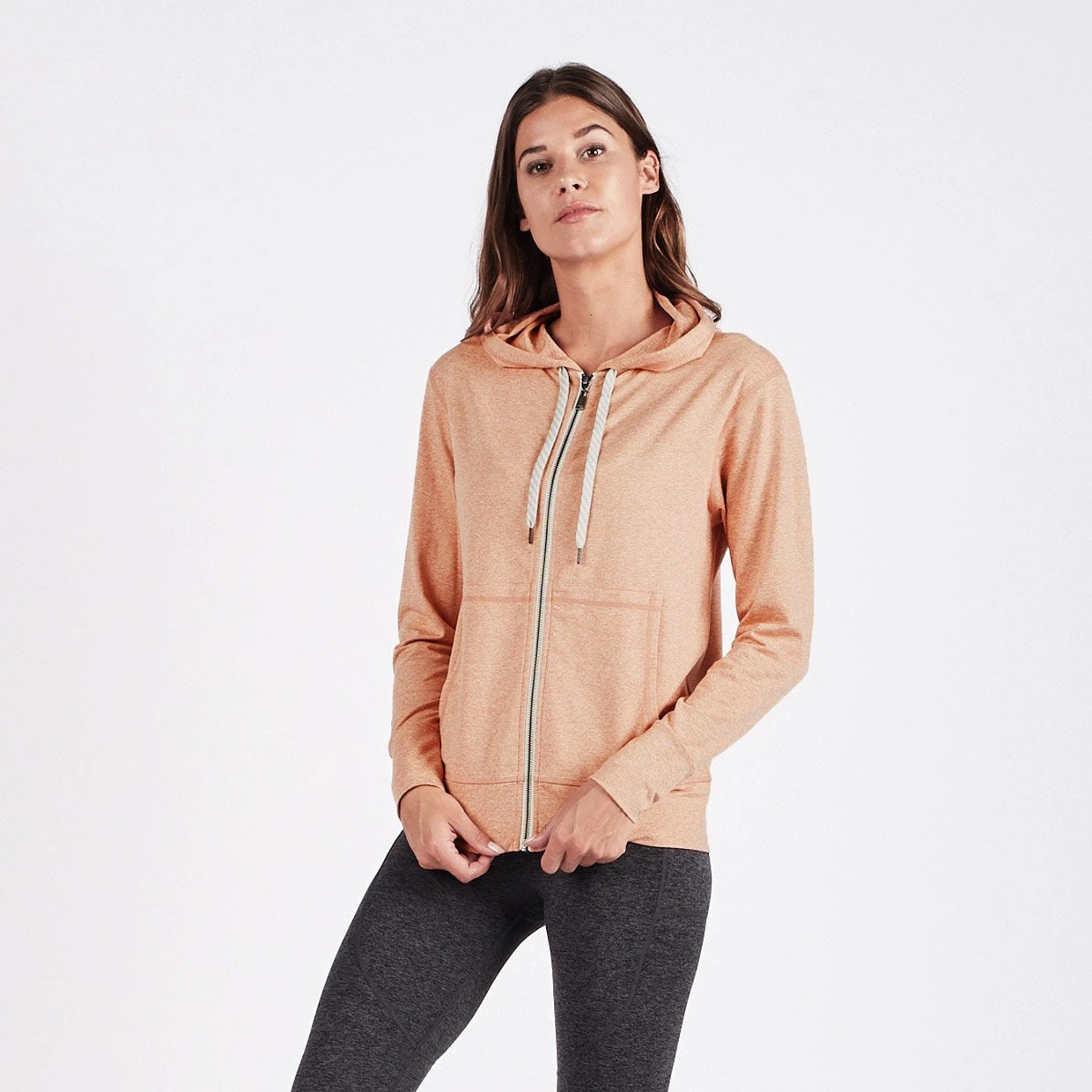 Halo Performance Hoodie | Sunset Heather 1 Halo Performance Hoodie | Sunset Heather