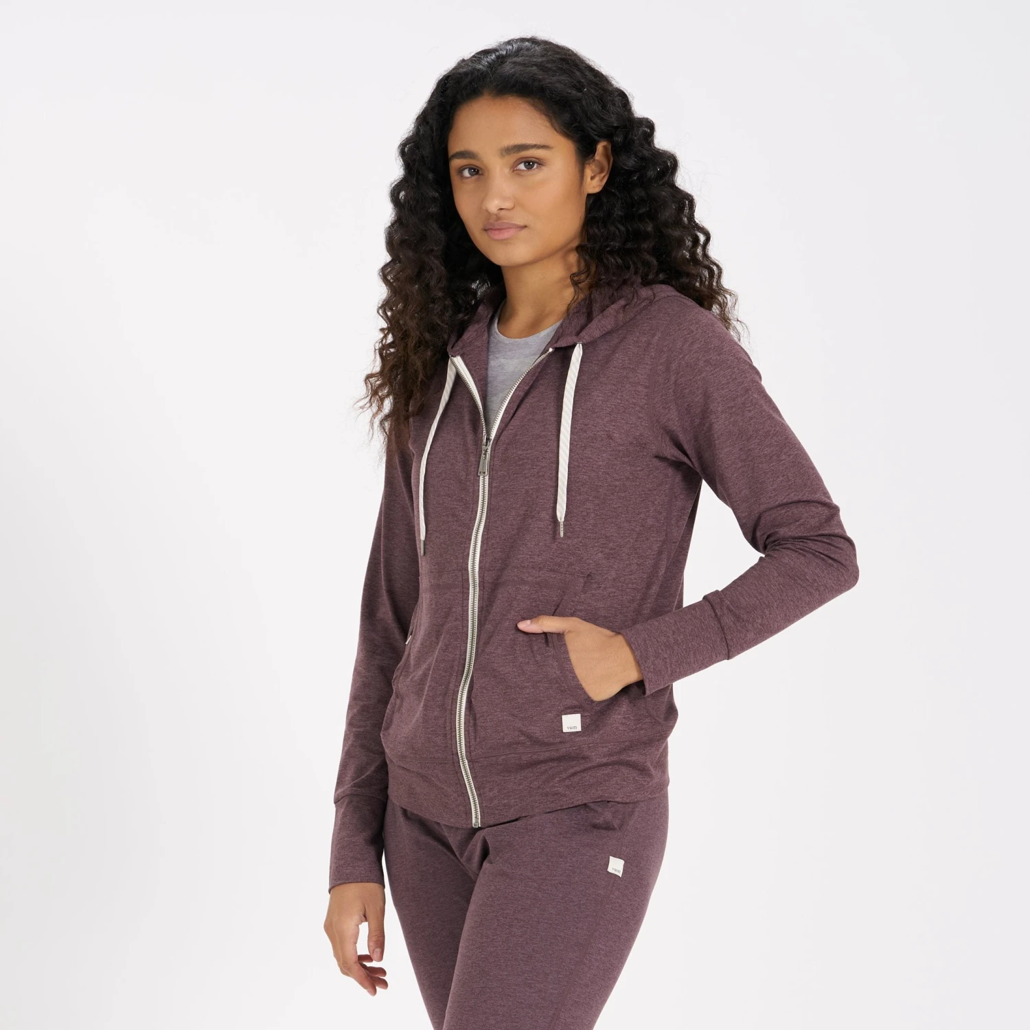 Halo Performance Hoodie | Smoked Plum Heather 1 Halo Performance Hoodie | Smoked Plum Heather
