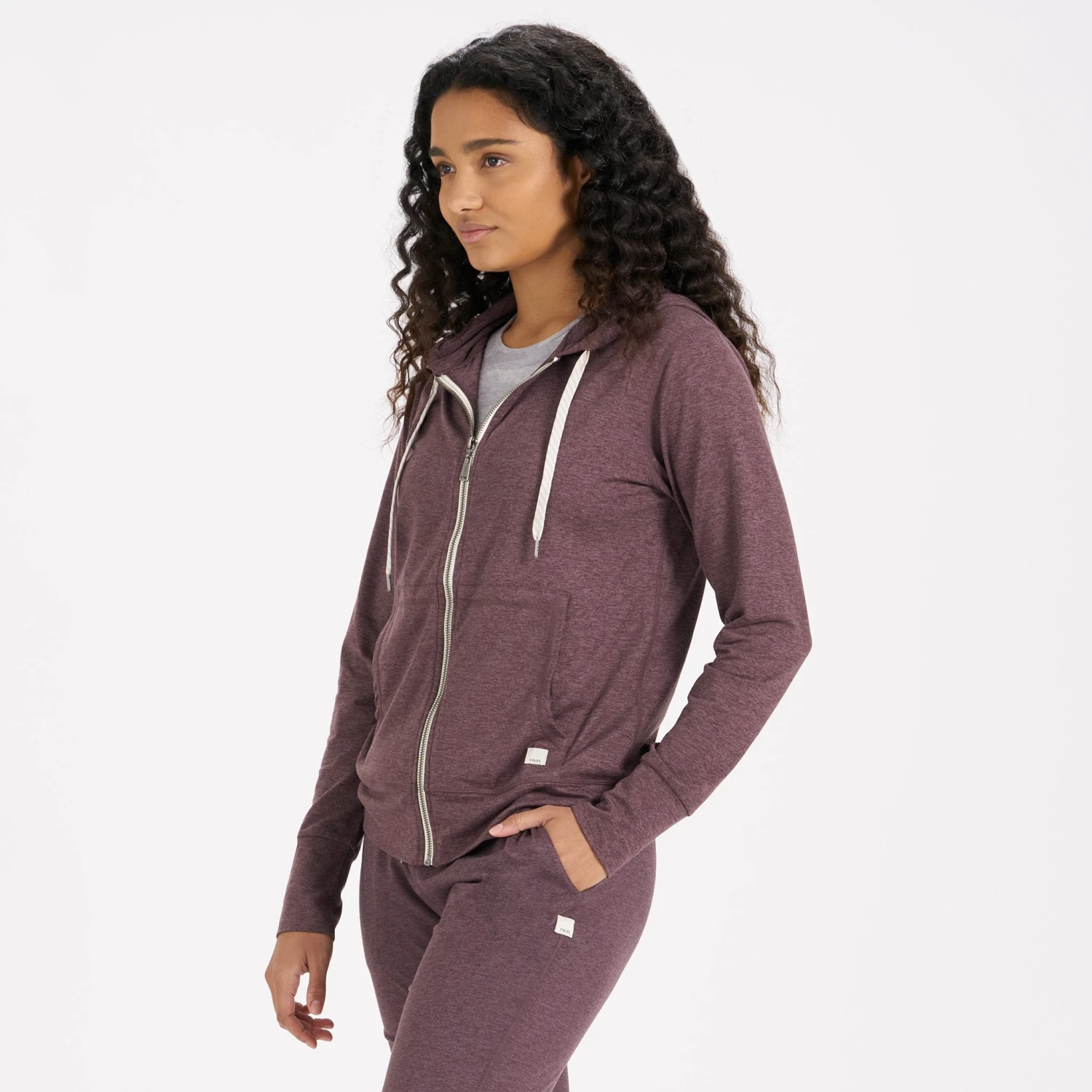 Halo Performance Hoodie | Smoked Plum Heather 2 Halo Performance Hoodie | Smoked Plum Heather - Image 2
