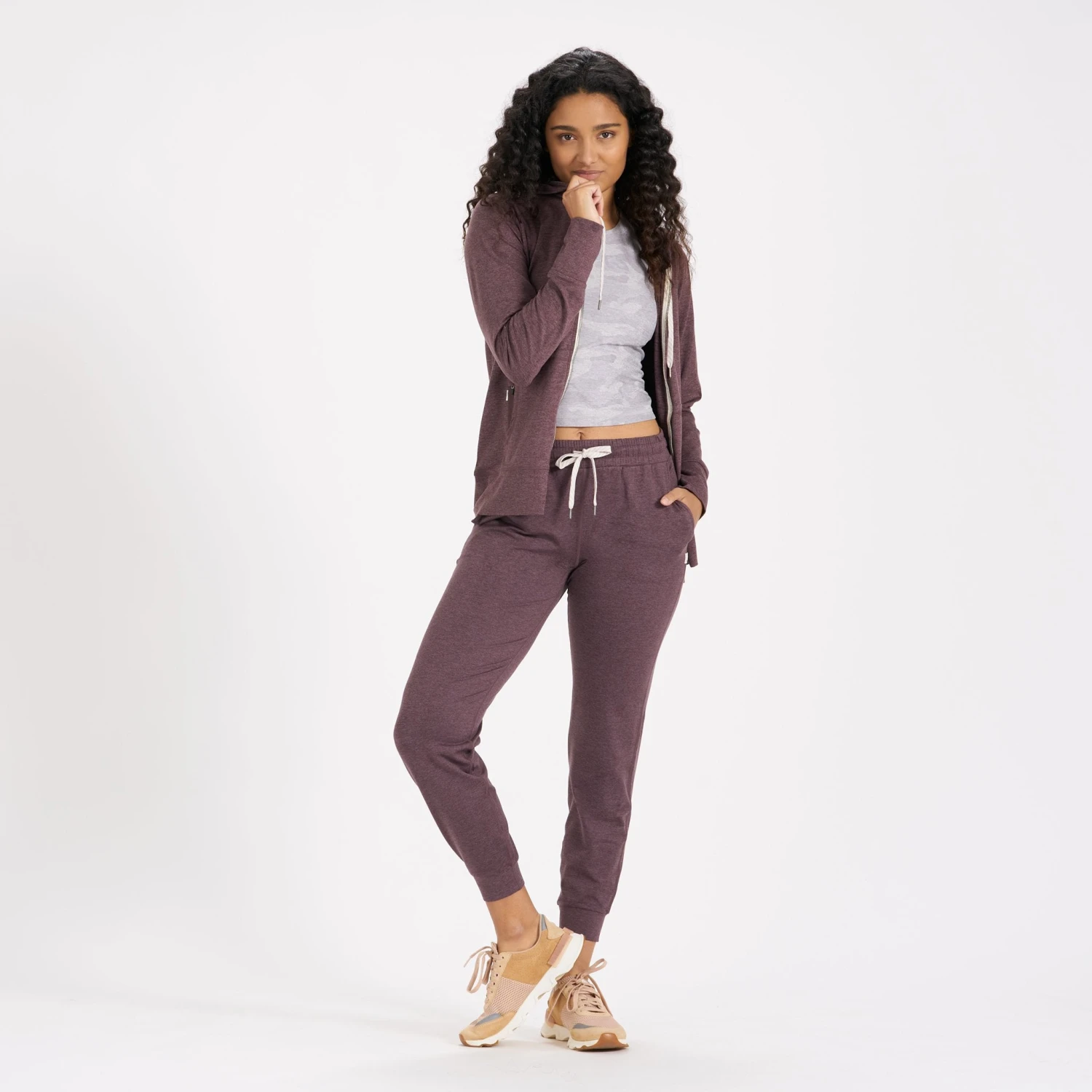 Halo Performance Hoodie | Smoked Plum Heather 6 Halo Performance Hoodie | Smoked Plum Heather - Image 6