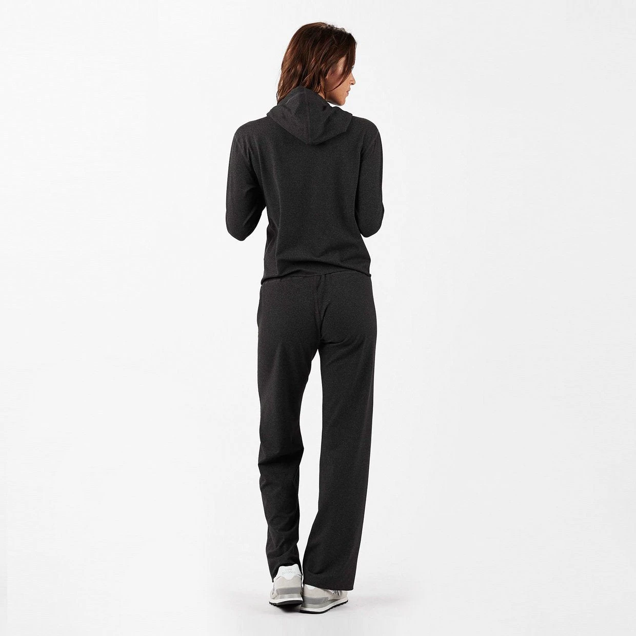 Sequoia Crop Hoodie | Black Heather 4 Sequoia Crop Hoodie | Black Heather - Image 4