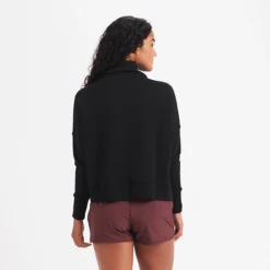 Cleo Sweatshirt | Black -Vuori Clothing Store VW216BLK 3