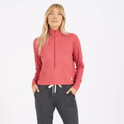 Crescent Half Zip | Sierra Heather