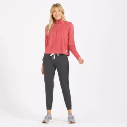 Crescent Half Zip | Sierra Heather -Vuori Clothing Store VW220HIS 4