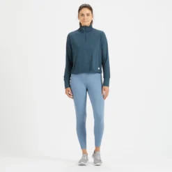 Crescent Half Zip | Indigo Heather 6 Crescent Half Zip | Indigo Heather -Vuori Clothing Store VW220HTI 4