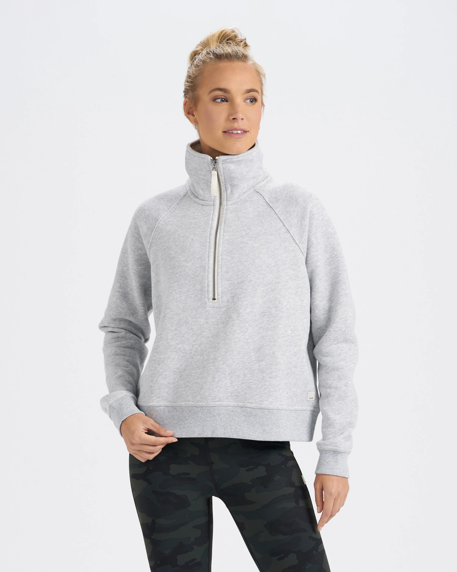 Restore Half Zip | Light Heather Grey 1 Restore Half Zip | Light Heather Grey