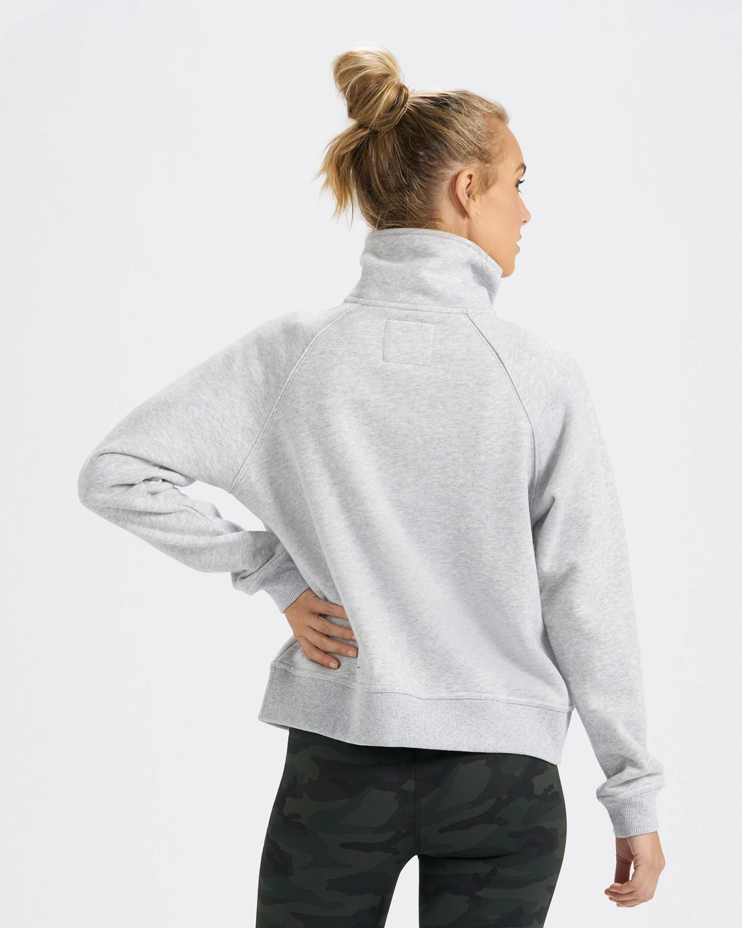 Restore Half Zip | Light Heather Grey 3 Restore Half Zip | Light Heather Grey - Image 3