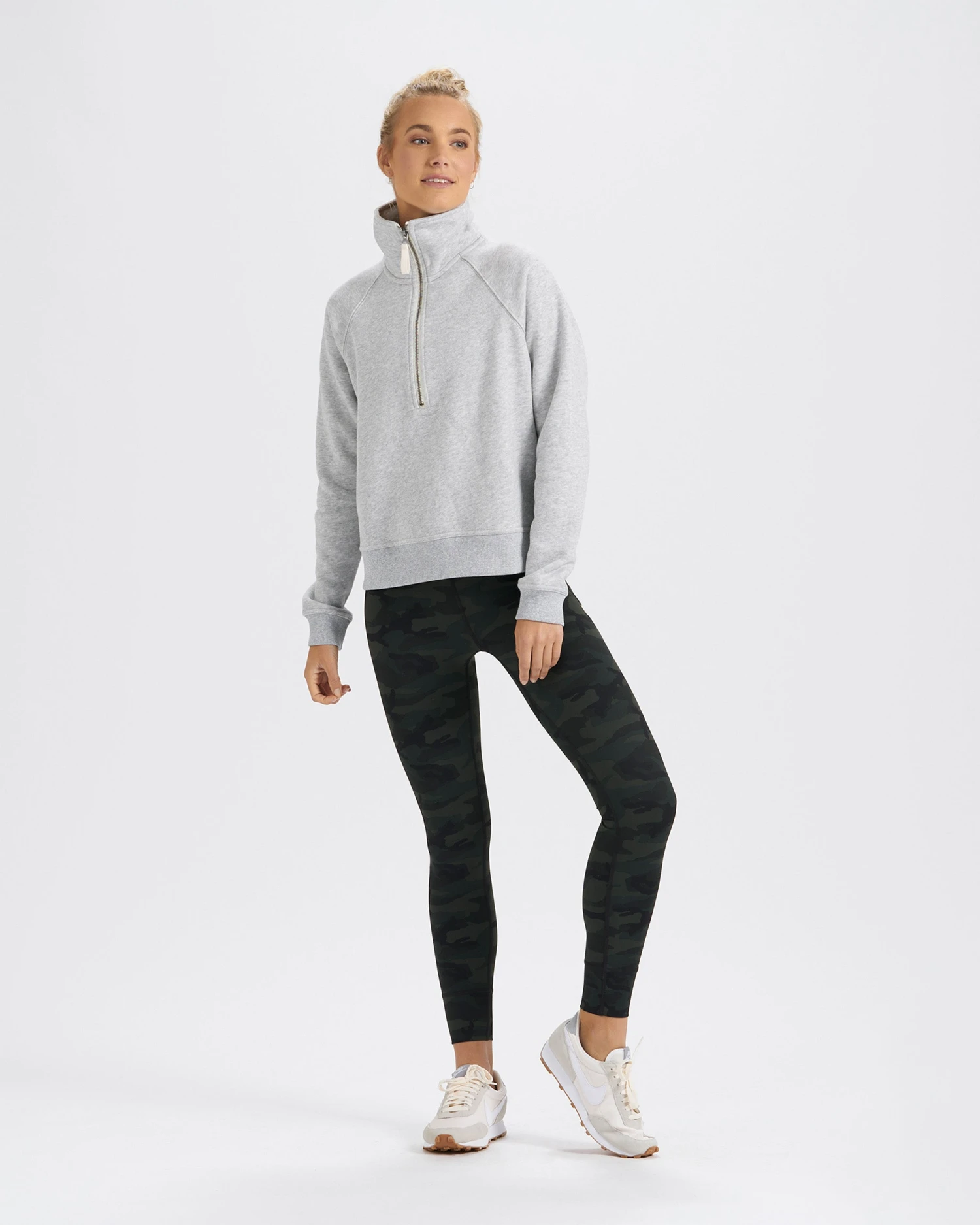 Restore Half Zip | Light Heather Grey 4 Restore Half Zip | Light Heather Grey - Image 4