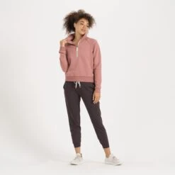 Restore Half Zip | Light Terracotta 8 Restore Half Zip | Light Terracotta -Vuori Clothing Store VW233LTT 4 65363d12 5934 4669 9a69 2a91f39bfadc