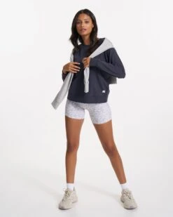 Long Sleeve Halo Crew | Midnight Heather -Vuori Clothing Store VW241HMD SP23 W ECOMM FLEECE DETAIL 2537 1x1 0d176010 9ae7 4d7a b672 a06db4d2dfbb