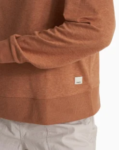 Long Sleeve Halo Crew | Palo Santo Heather -Vuori Clothing Store VW241HPS SP22 W ECOMM FLEECE FULL 2103 1x1 524e690d 9a99 4f35 bb38 d7bea9cb78a4
