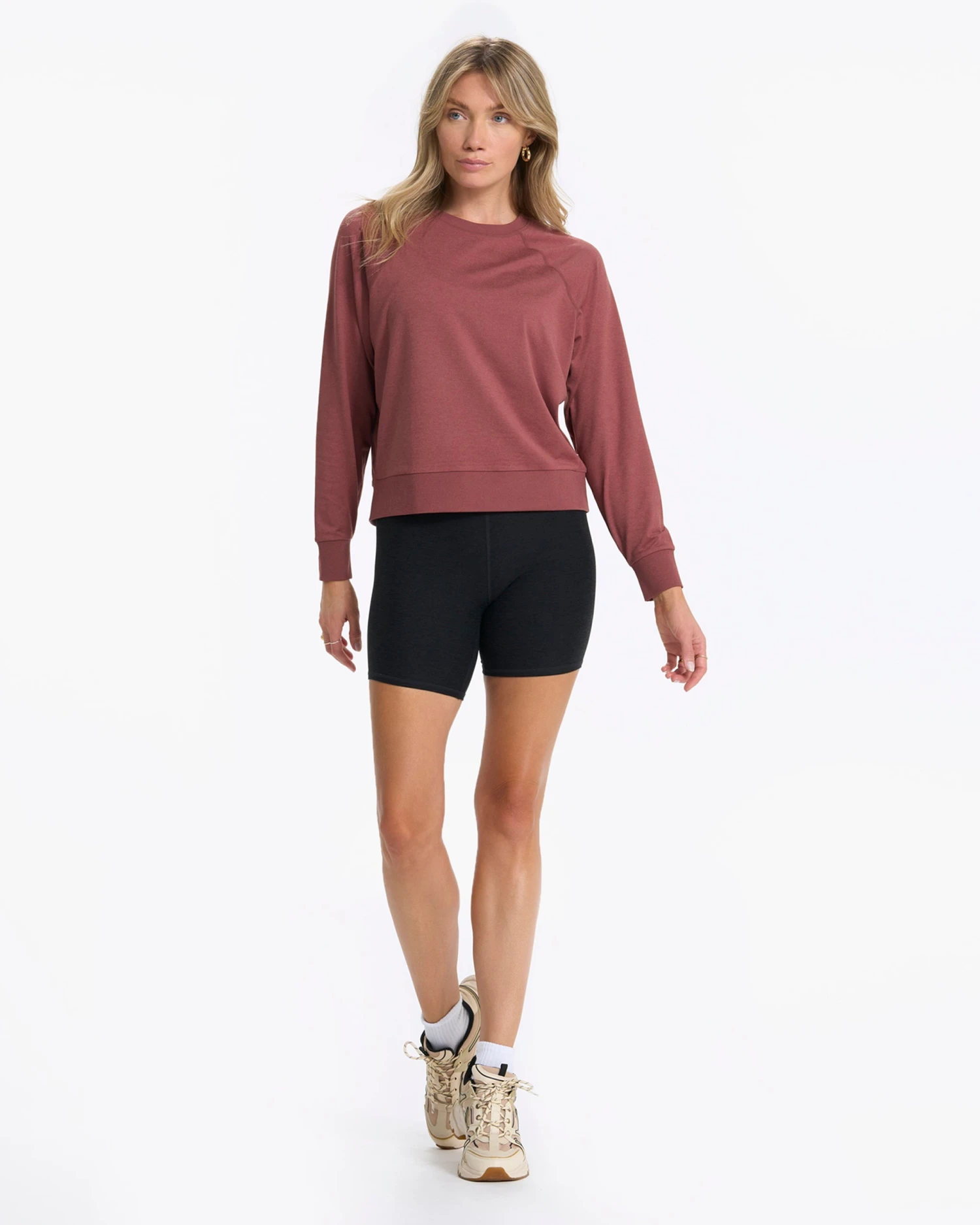 Long-Sleeve Halo Crew | Rosewood Heather 5 Long-Sleeve Halo Crew | Rosewood Heather - Image 5