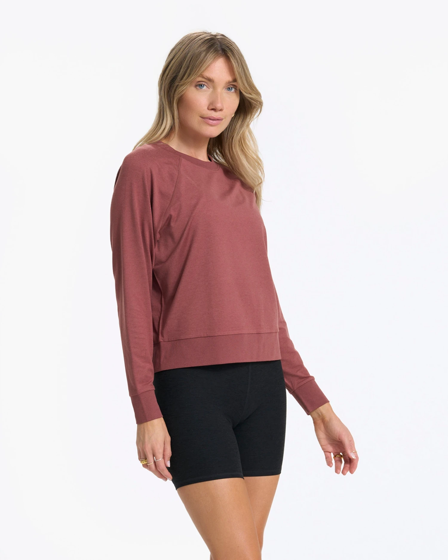 Long-Sleeve Halo Crew | Rosewood Heather 2 Long-Sleeve Halo Crew | Rosewood Heather - Image 2