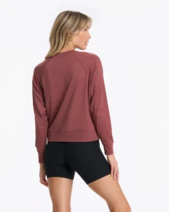 Long-Sleeve Halo Crew | Rosewood Heather 7 Long-Sleeve Halo Crew | Rosewood Heather -Vuori Clothing Store VW241HRO 2611