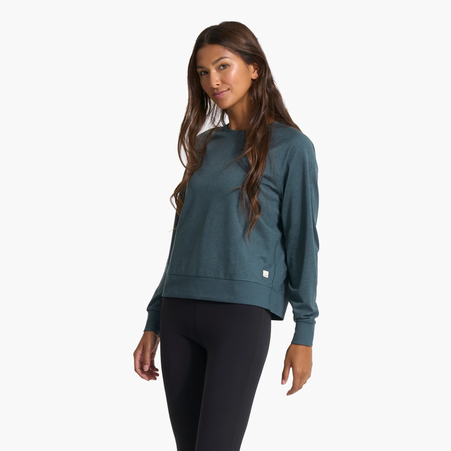 Long-Sleeve Halo Crew | Stone Heather 2 Long-Sleeve Halo Crew | Stone Heather - Image 2