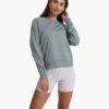 Long Sleeve Halo Crew | Stormy Heather