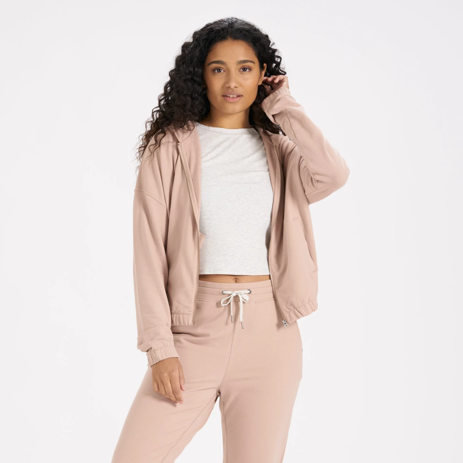 Laguna Zip Hoodie | Dogwood 2 Laguna Zip Hoodie | Dogwood - Image 2