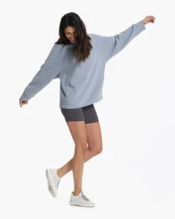 Restore Oversized Crew | Light Cloud -Vuori Clothing Store VW265LCL 1172