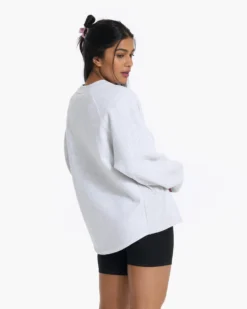 Restore Oversized Crew | Pale Grey Heather -Vuori Clothing Store VW265PHG 2514