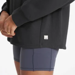 Restore Oversized Crew | Washed Black 11 Restore Oversized Crew | Washed Black -Vuori Clothing Store VW265WBL FA22 W ECOMM 01669 Retouch