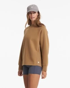 Restore Oversized Crew | Wheat -Vuori Clothing Store VW265WHE 01649