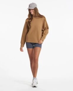Restore Oversized Crew | Wheat -Vuori Clothing Store VW265WHE 01656