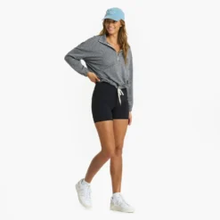 Halo Relaxed Half Zip | Heather Grey -Vuori Clothing Store VW269HTG 1042