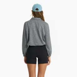 Halo Relaxed Half Zip | Heather Grey -Vuori Clothing Store VW269HTG 1074