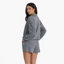 Halo Relaxed Half Zip | Heather Grey -Vuori Clothing Store VW269HTG 4159