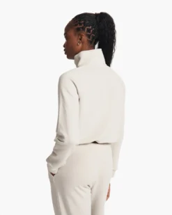 Sedona Half Zip | Salt -Vuori Clothing Store VW274SAL FA23 W ECOMM fleece BACK TOPS 9