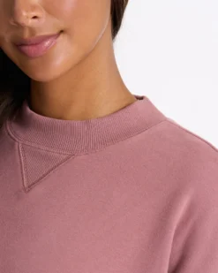 Sedona Crew | Marsala -Vuori Clothing Store VW278MAR SP23 W ECOMM FLEECE DETAIL 01212 1x1 eb103233 c346 4235 bcb1 751be70301cd