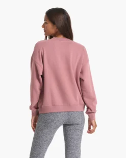 Sedona Crew | Marsala -Vuori Clothing Store VW278MAR SP23 W ECOMM FLEECE TOP 01210 1x1 7fd9287a 078a 4dce 963b 36d7166340e6