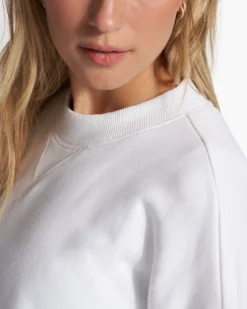 Sedona Crew | White 8 Sedona Crew | White -Vuori Clothing Store VW278WHT FA23 M ECOMM fleece DETAIL 3