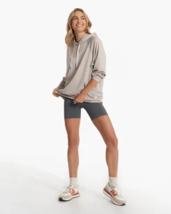 Halo Oversized Hoodie | Oyster Heather -Vuori Clothing Store VW279HOY SP23 W ECOMM FLEECE FULL 1720 1x1 d2059ebc 1c2a 4fb2 8bdc 0042baa2eda1