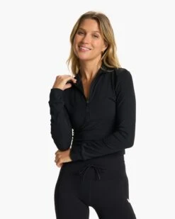 New Products 21 Studio Half Zip | Black