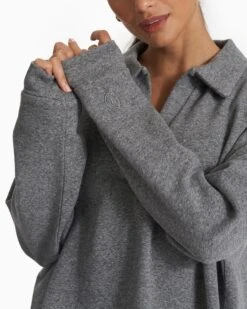 Sedona Polo | Heather Grey 12 Sedona Polo | Heather Grey -Vuori Clothing Store VW290HTG SP23 W ECOMM FLEECE DETAIL 1860 1x1 3ca7bba3 54f0 4282 b7a4 729c261fd868