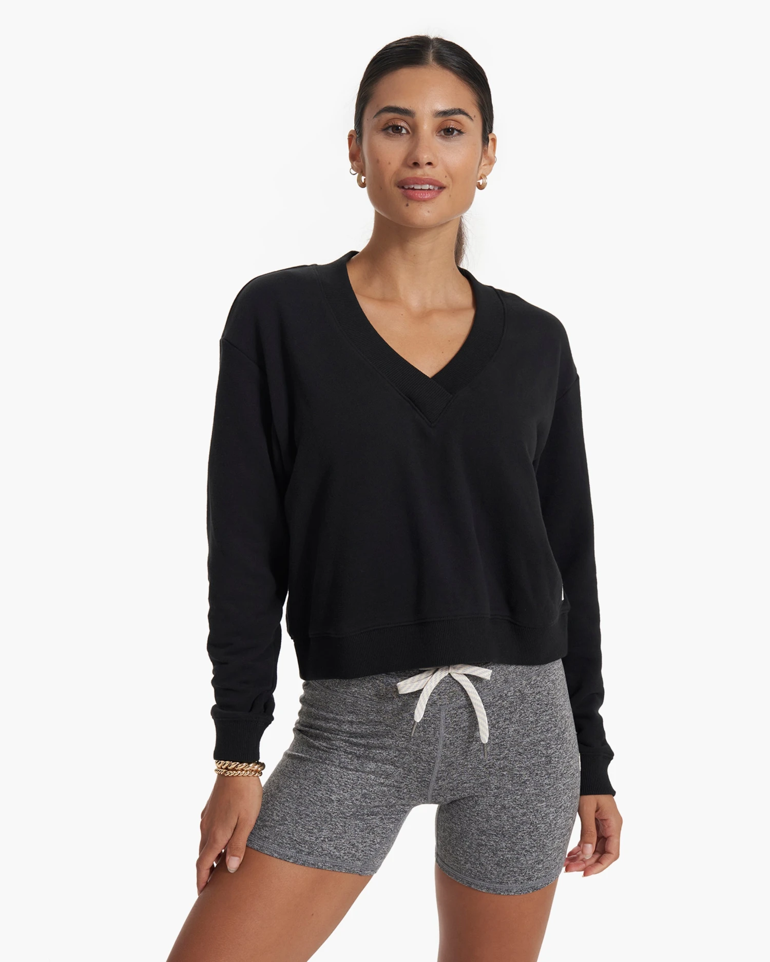 Sedona V Neck | Black 1 Sedona V Neck | Black