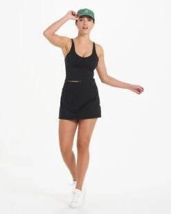 Halo Performance Skirt | Black -Vuori Clothing Store VW3006BLK 9253