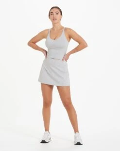 Halo Performance Skirt | Pale Grey Heather 15 Halo Performance Skirt | Pale Grey Heather -Vuori Clothing Store VW3006PHG 9490