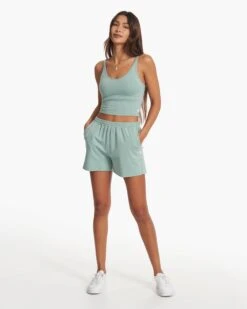 Boyfriend Short | Celery Heather -Vuori Clothing Store VW3007HLE SP23 W ECOMM SHORTS BOTTOM 1622 1x1 e0cc744c 83ab 4449 8c9f 9dc6fd9e9ad2