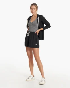Halo Boxy Short | Black Heather -Vuori Clothing Store VW3013HBK SP23 W ECOMM SHORTS FULL 3474 1x1 749797c8 7b95 4c27 b10e 2c25676fc95c