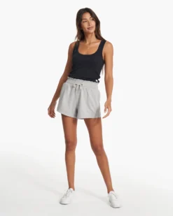 Halo Boxy Short | Pale Grey Heather -Vuori Clothing Store VW3013PHG SP23 W ECOMM SHORTS FULL 1310 1x1 bf691810 90db 4a72 80e5 27b46963f3e1